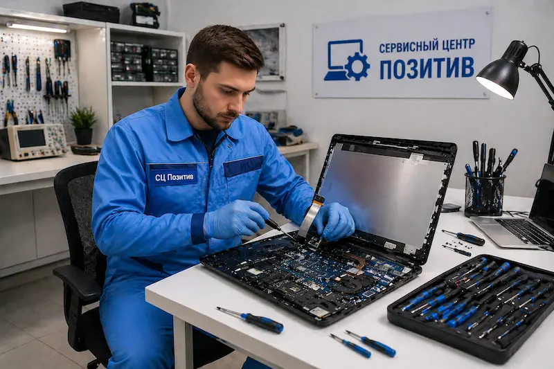 Замена шлейфа матрицы ноутбука в Великом Новгороде