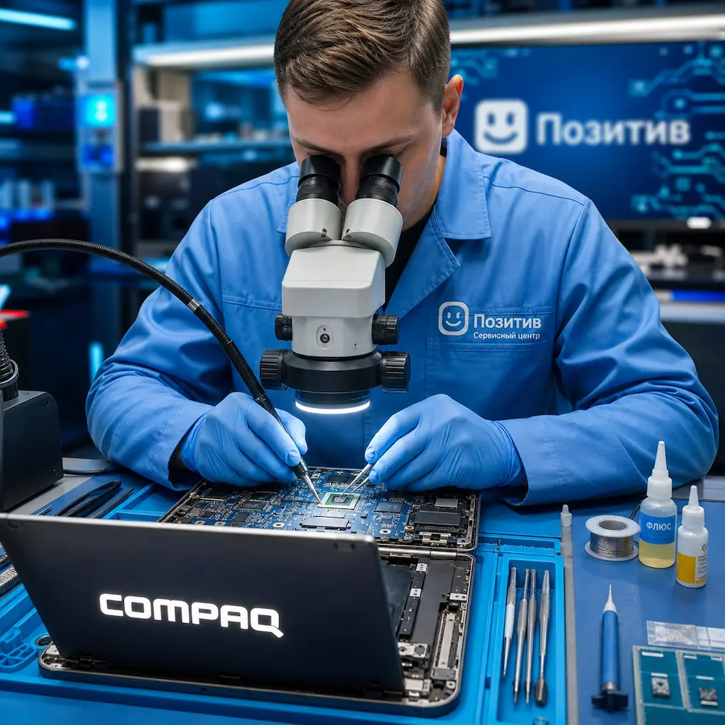 Замена видеокарты ноутбука Compaq в Великом Новгороде