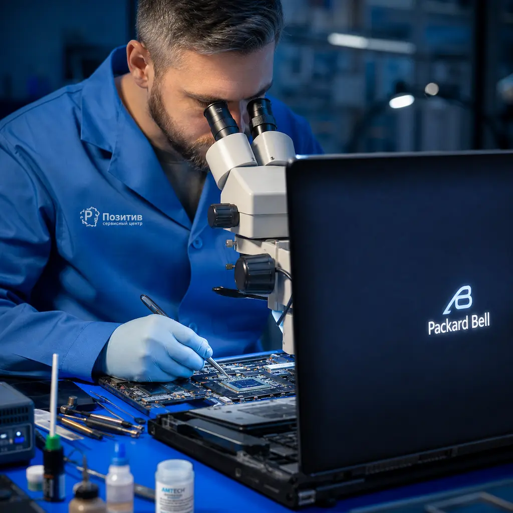 Замена видеокарты ноутбука Packard Bell в Великом Новгороде