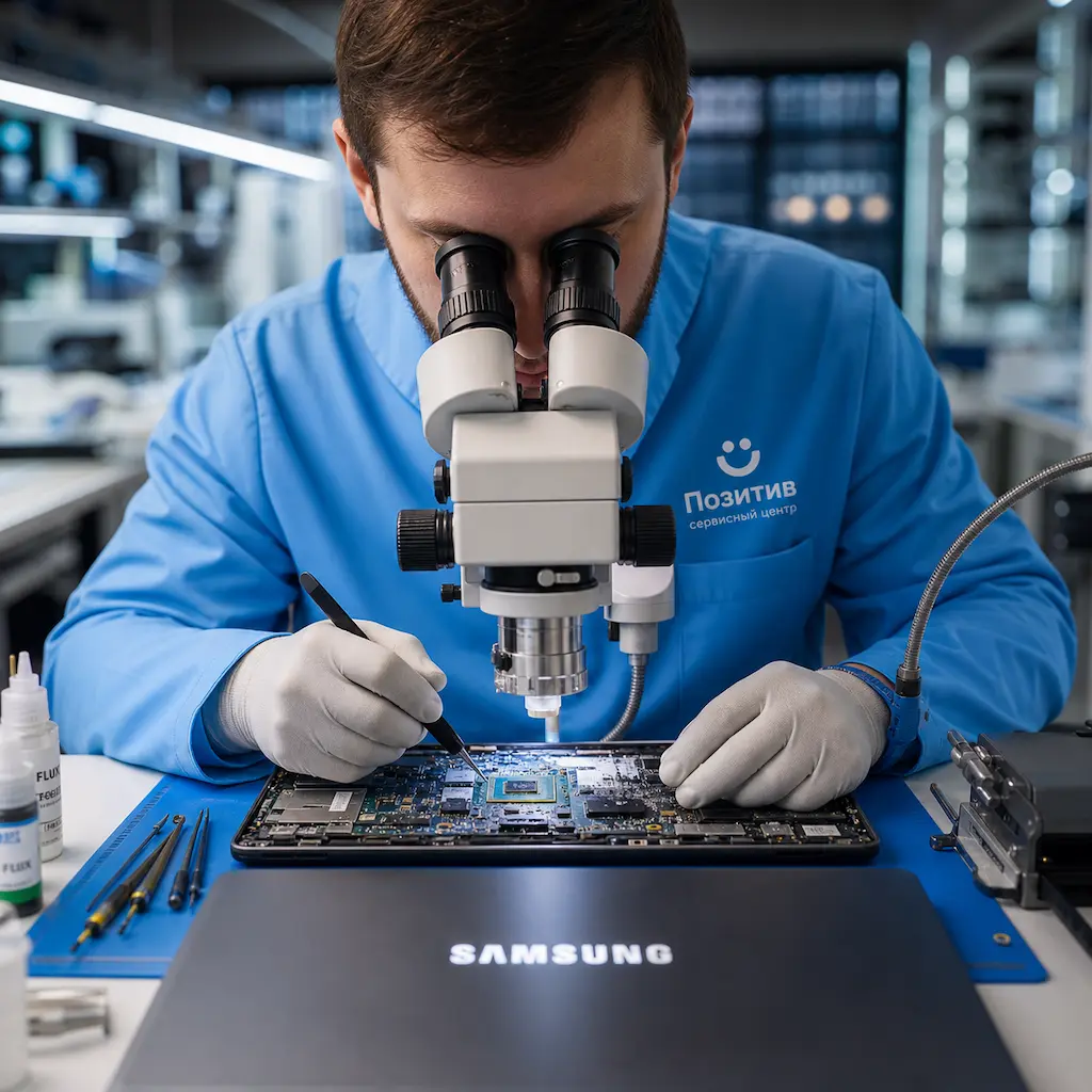 Замена видеокарты ноутбука Samsung в Великом Новгороде