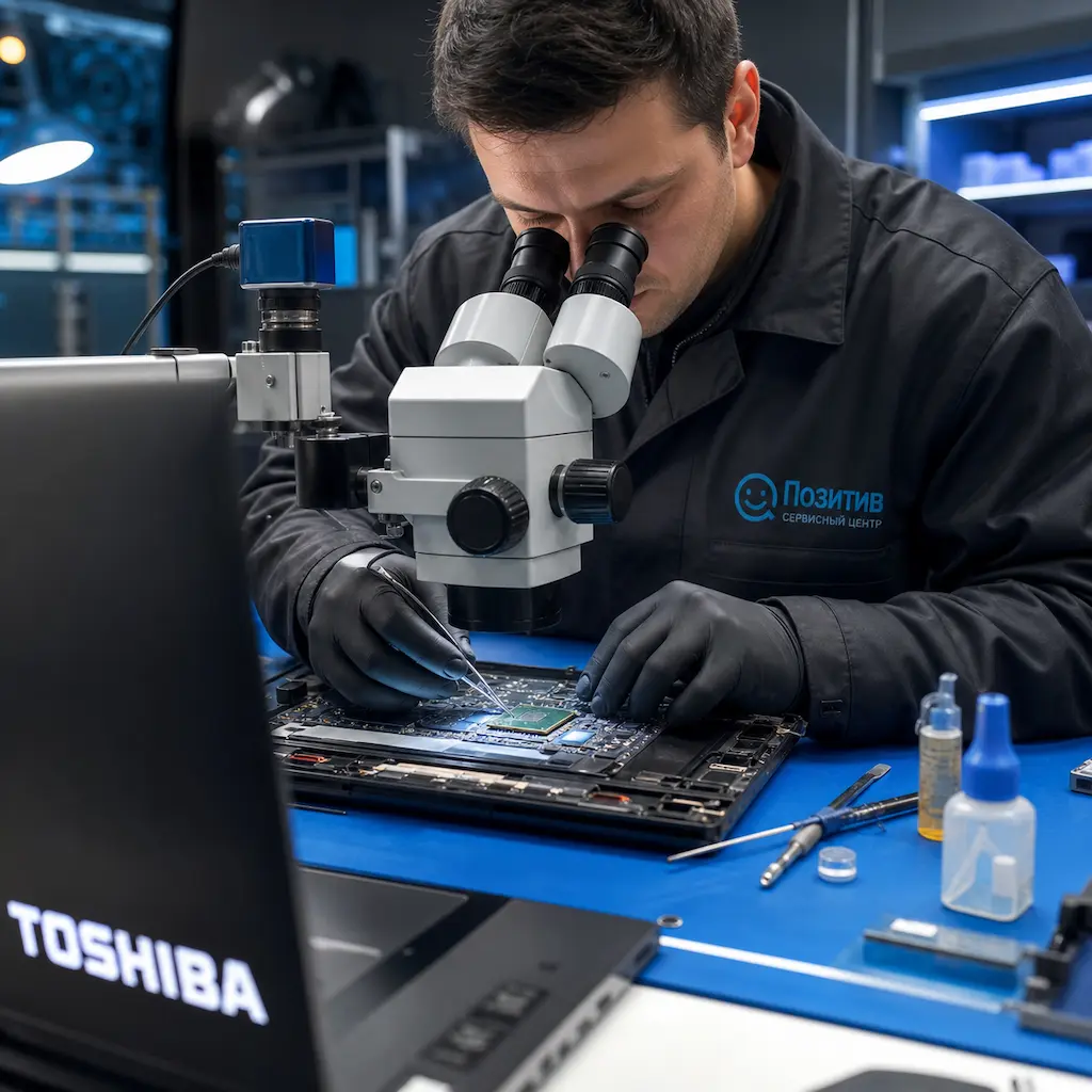 Замена видеокарты ноутбука Toshiba в Великом Новгороде