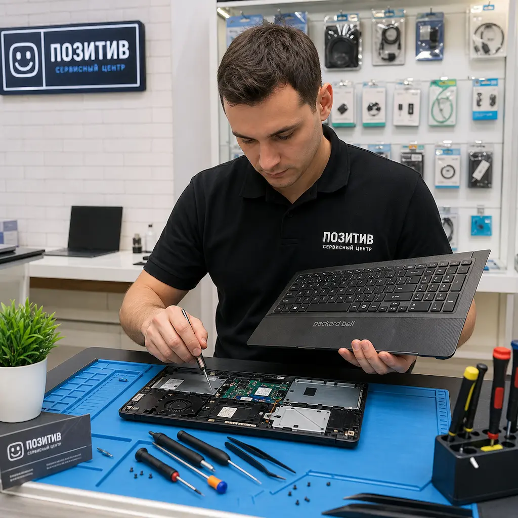 заменить клавиатуру на ноутбуке Packard Bell в Великом Новгороде